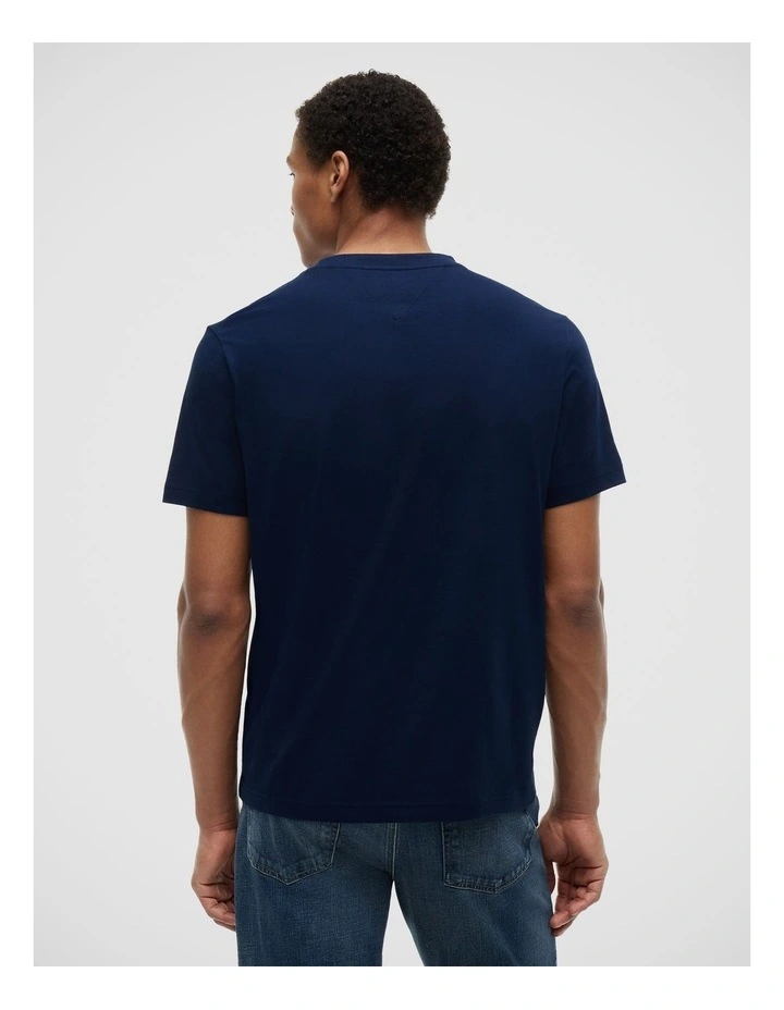 Americana Striped Tee in Navy image 2