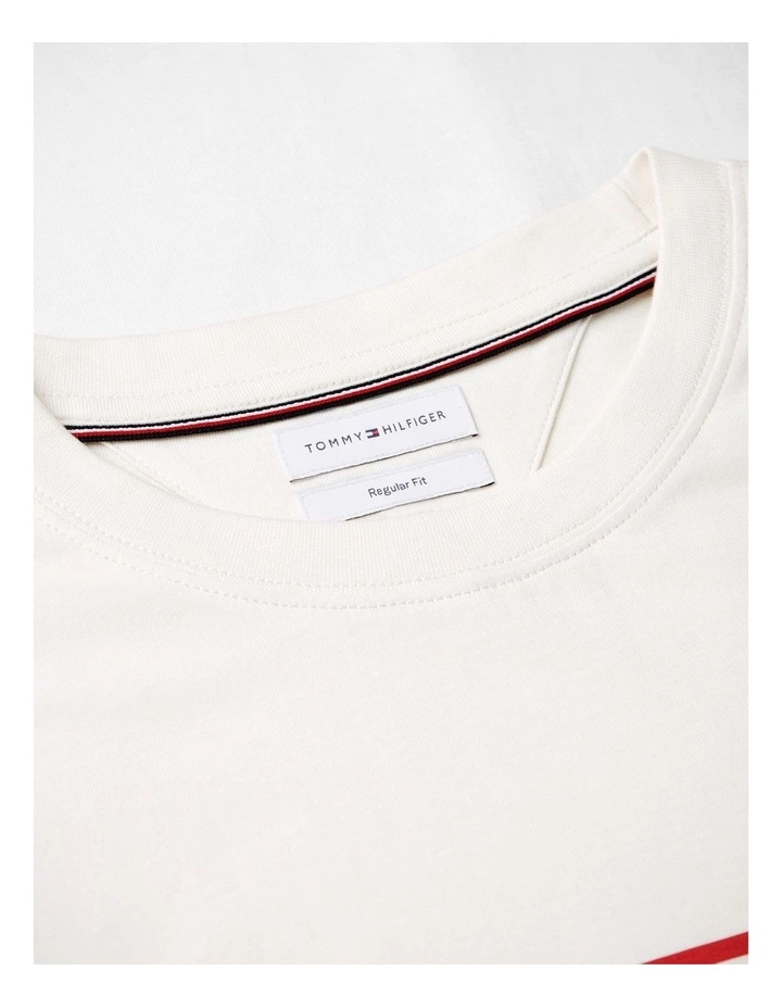 Americana Striped Tee in White image 5