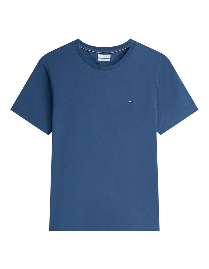 Essential Cotton Tee in Blue image 6