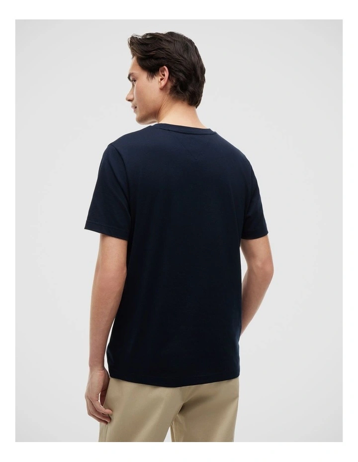 Flag Graphic Jersey T-Shirt in Navy image 2