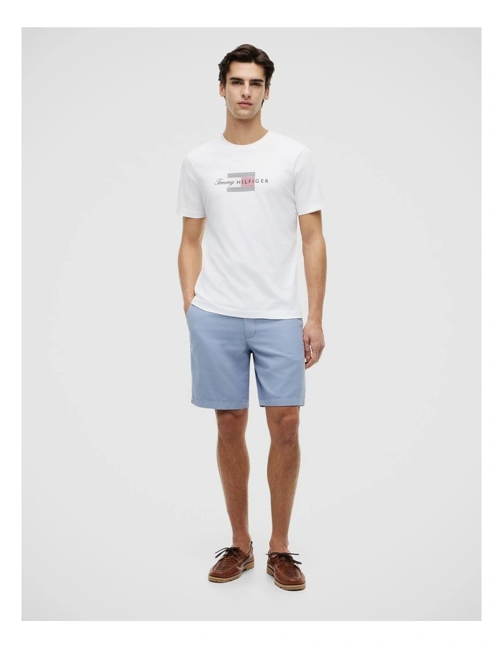 Flag Graphic Jersey T-Shirt in White image 3
