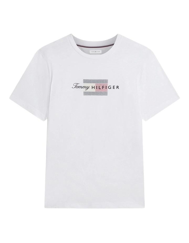 Flag Graphic Jersey T-Shirt in White image 6