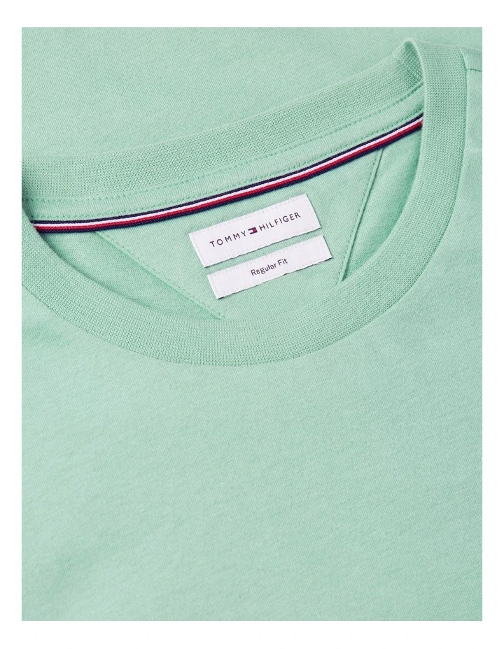 Essential Cotton Tee in Green image 5