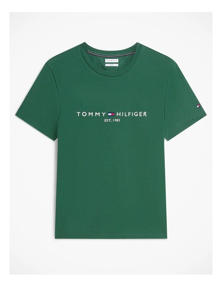 Slim Fit Cotton T-Shirt in Green image 6