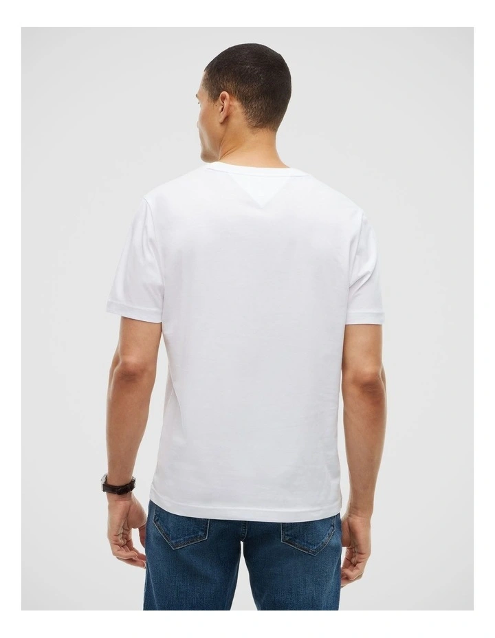 Logo Jersey Crew Neck T-Shirt in White image 2