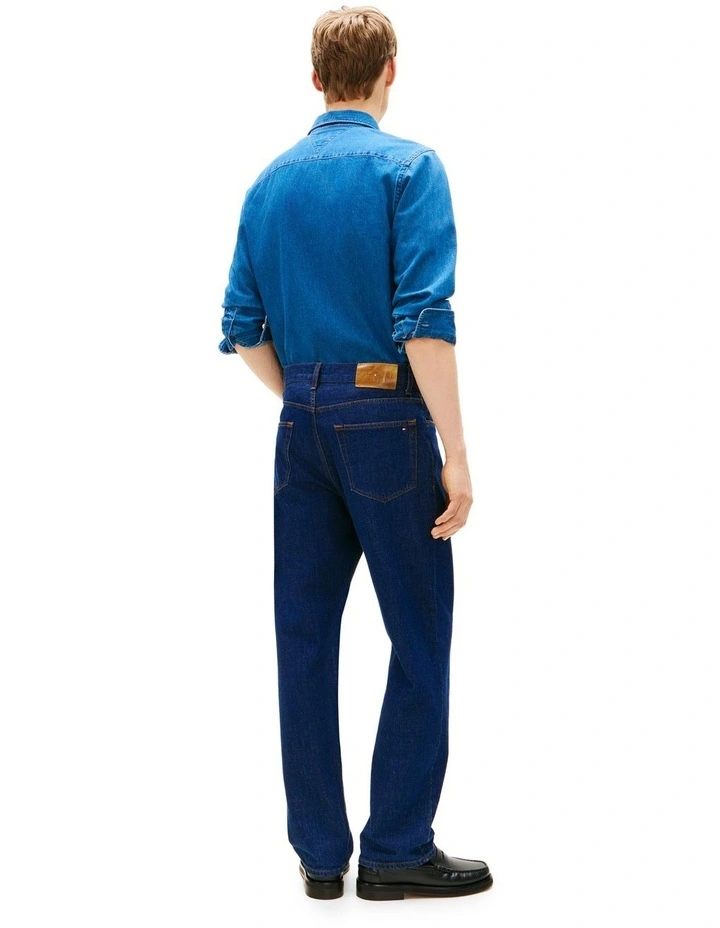Relaxed Straight Leg Jeans in Blue image 2