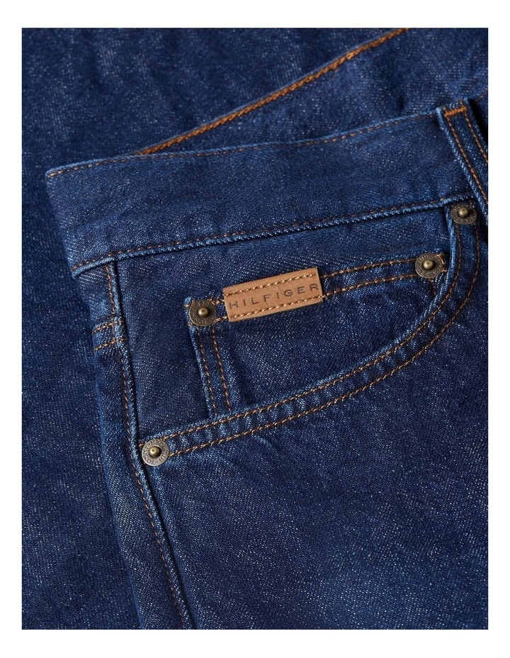 Relaxed Straight Leg Jeans in Blue image 5