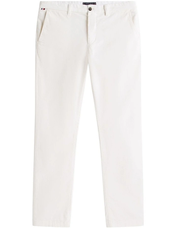 Denton Straight Corduroy Chinos in White image 7