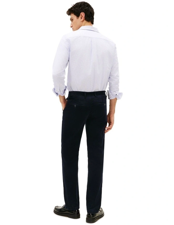 Denton Straight Corduroy Chinos in Navy image 2