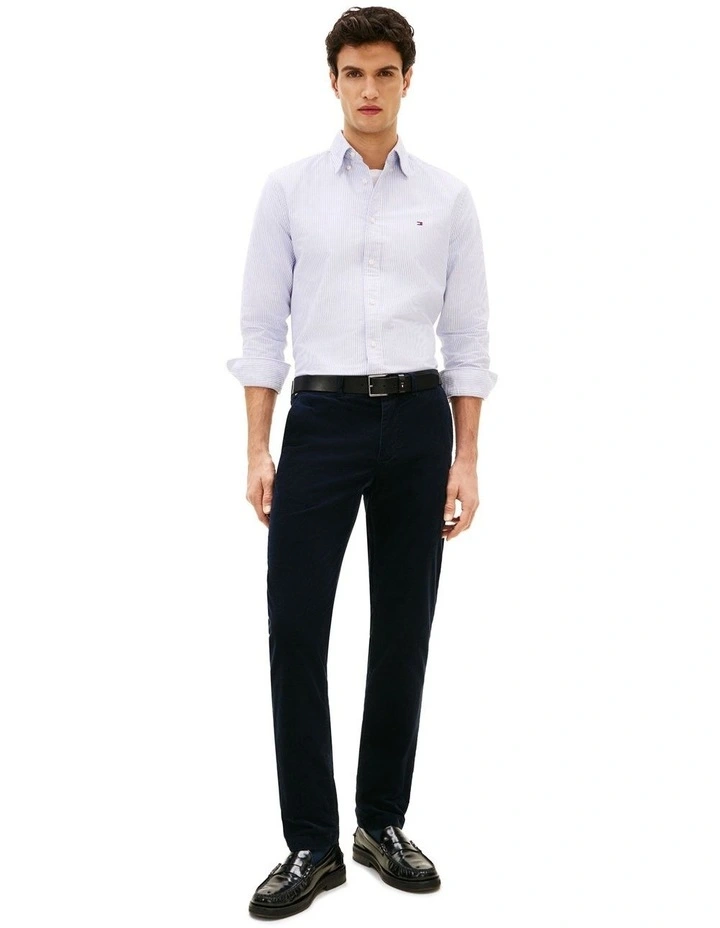 Denton Straight Corduroy Chinos in Navy image 3