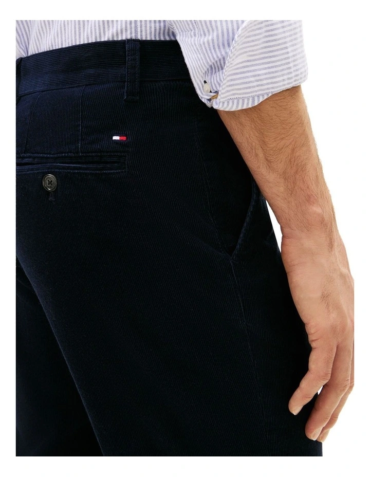 Denton Straight Corduroy Chinos in Navy image 4