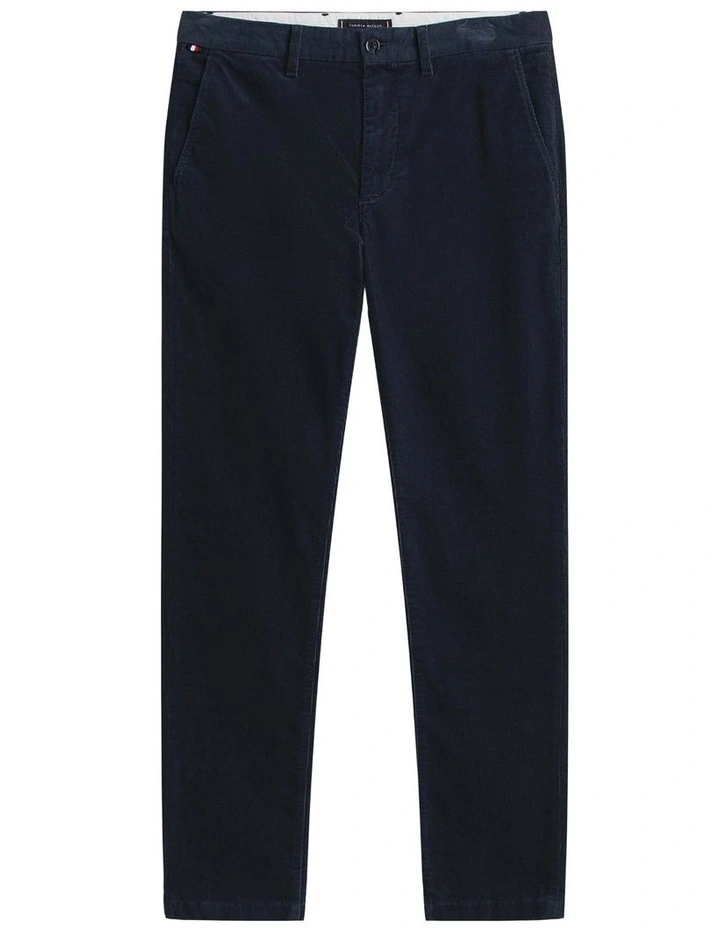 Denton Straight Corduroy Chinos in Navy image 7