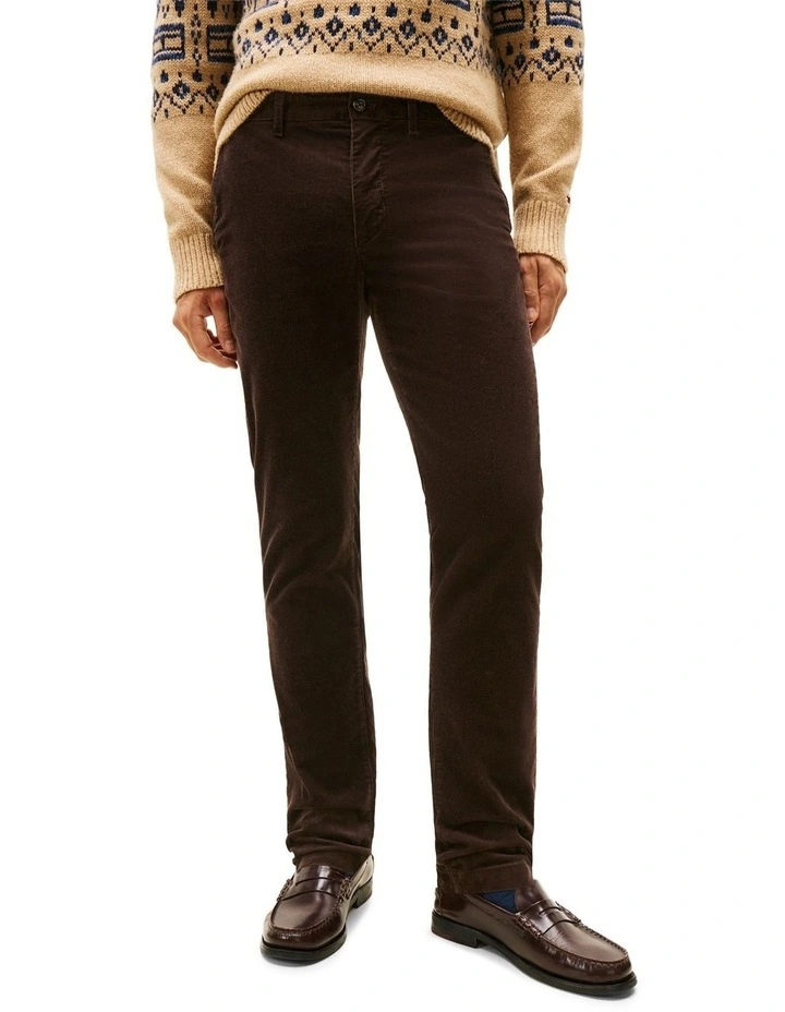 Denton Straight Corduroy Chinos in Brown image 1