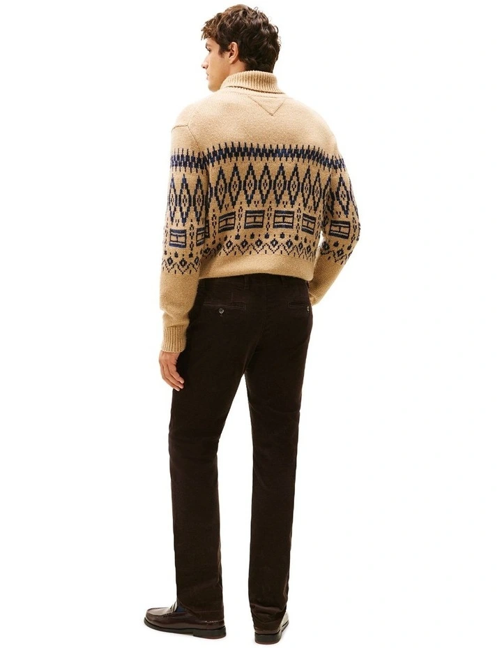 Denton Straight Corduroy Chinos in Brown image 2