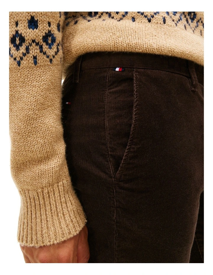 Denton Straight Corduroy Chinos in Brown image 4
