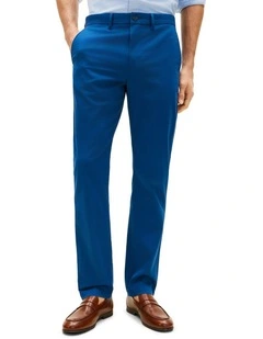 1985 Collection Denton Fitted Chinos in Blue