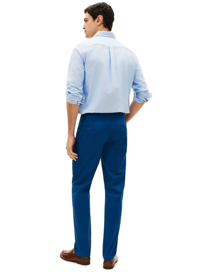 1985 Collection Denton Fitted Chinos in Blue image 3