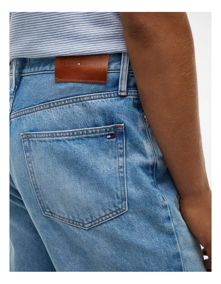 Whiskered Relaxed Jeans in Blue image 5