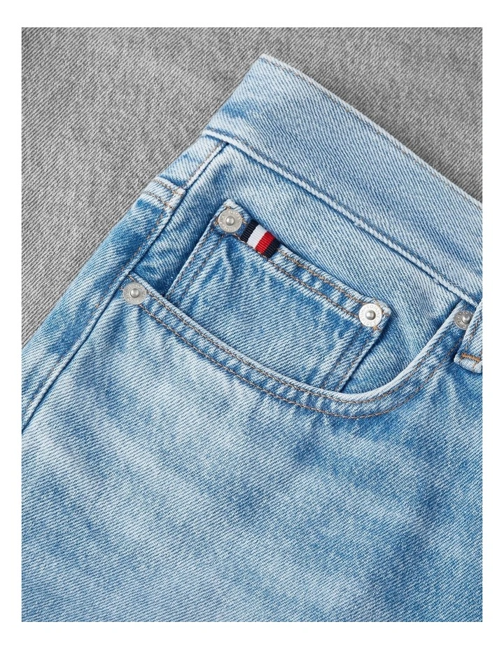 Whiskered Relaxed Jeans in Blue image 6