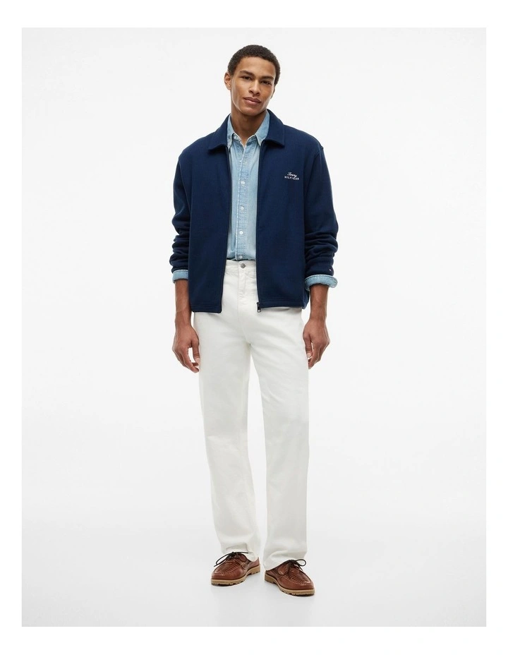 Washed Relaxed Jeans in White image 3
