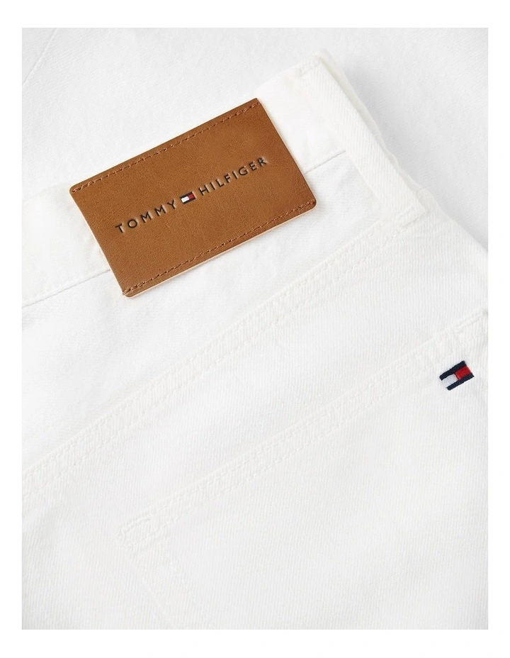Washed Relaxed Jeans in White image 5