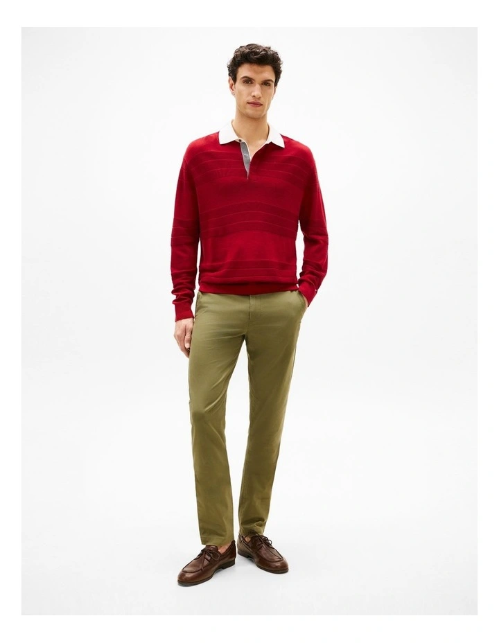 1985 Essential Bleecker Slim Fit Chinos in Green image 3