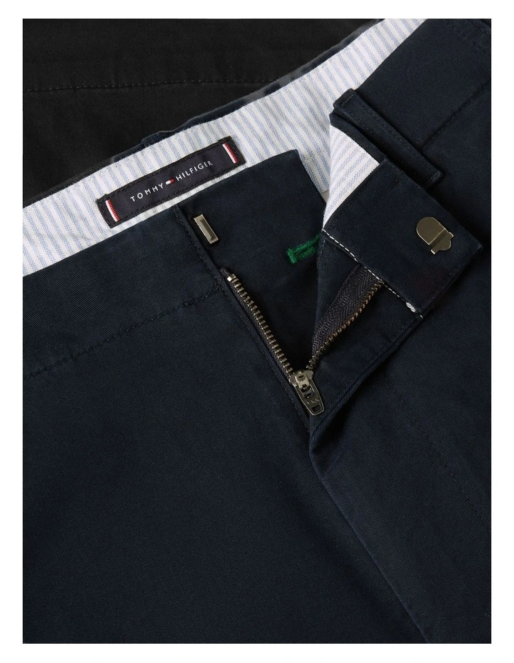 Twill Relaxed Cargo Shorts in Blue image 5