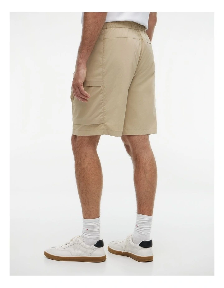 Performance Relaxed Utility Shorts in Beige image 2