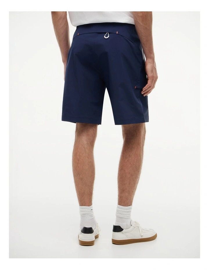 Relaxed 9.5 Inseam Regatta Cargo Shorts in Blue image 2