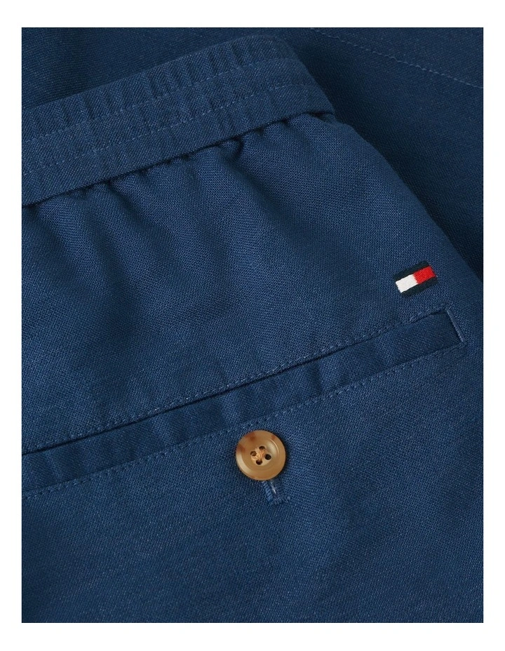 Dover Linen Blend 8 Inseam Chino Shorts in Blue image 6