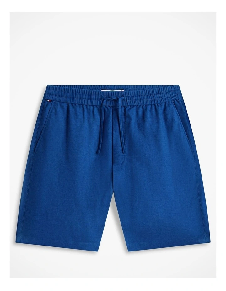 Dover Linen Blend 8 Inseam Chino Shorts in Blue image 7