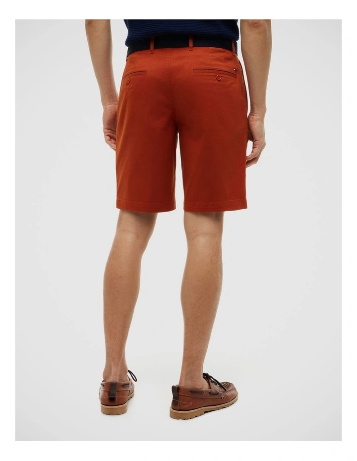 Denton Belted Twill Slim 9.5 Inseam Shorts in Orange image 2
