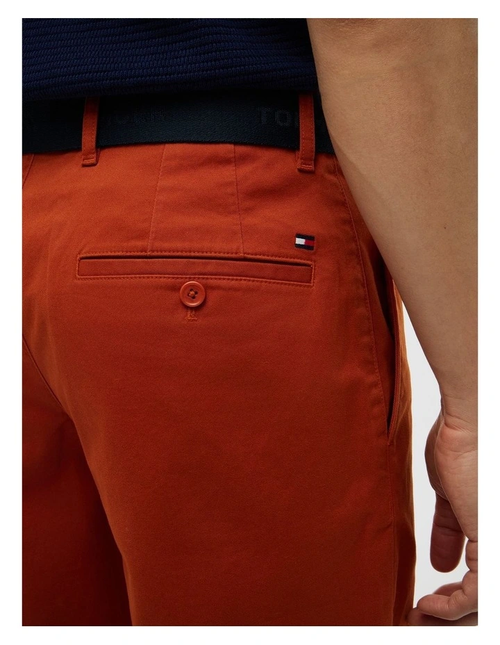 Denton Belted Twill Slim 9.5 Inseam Shorts in Orange image 5