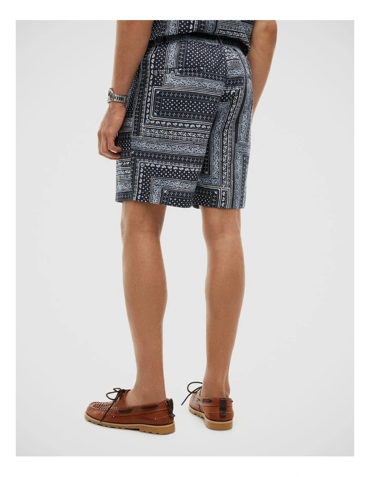 Dover Bandana Print 8 Inseam Shorts in Navy image 2