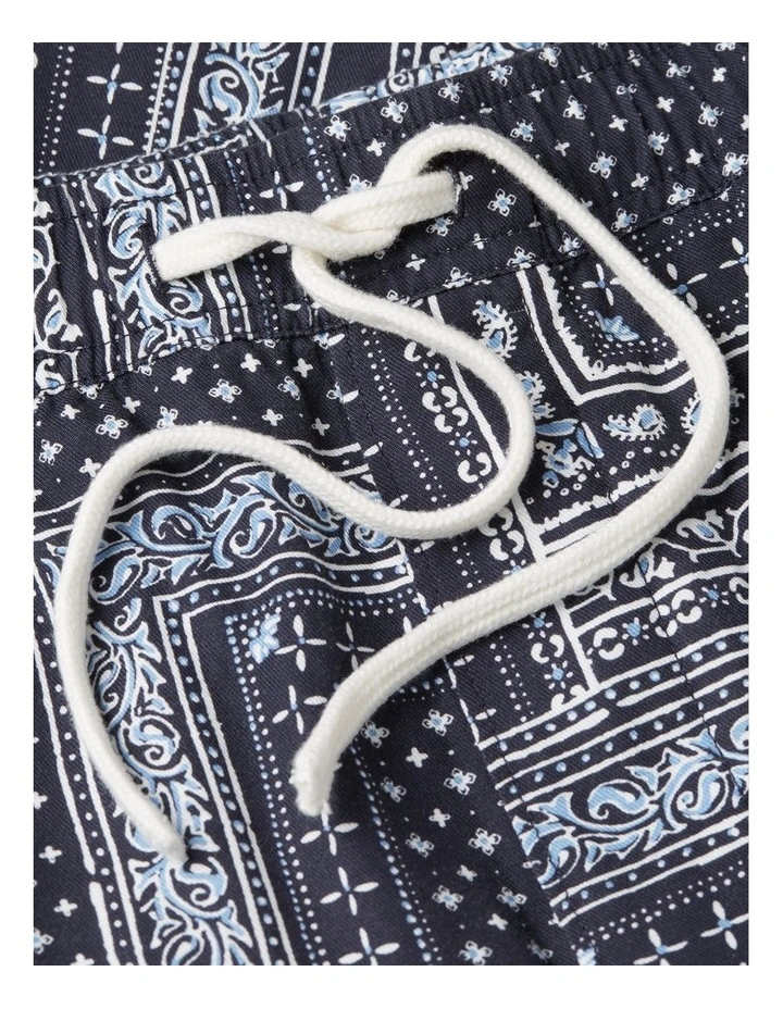 Dover Bandana Print 8 Inseam Shorts in Navy image 5