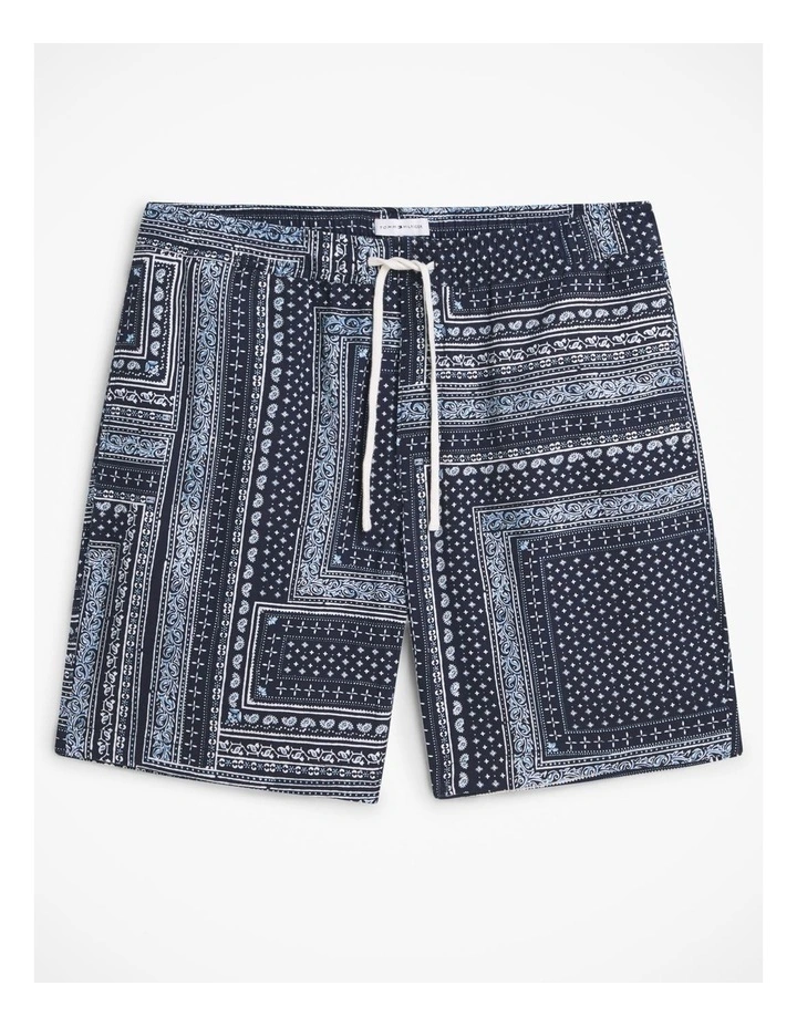Dover Bandana Print 8 Inseam Shorts in Navy image 7