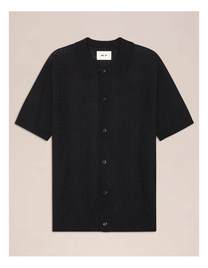 Thor Short Sleeve Cardigan Deep Navy image 4