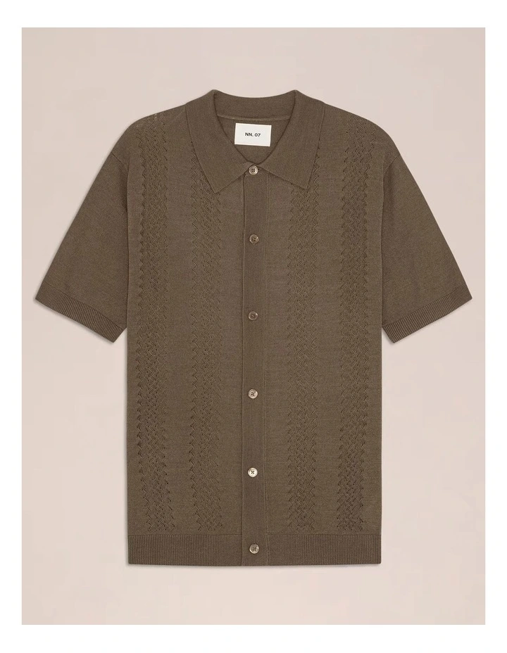 Thor Short Sleeve Cardigan Mable Husk image 4
