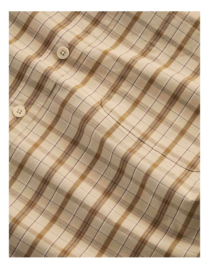 Deon Long Sleeve Shirt Khaki Check image 5