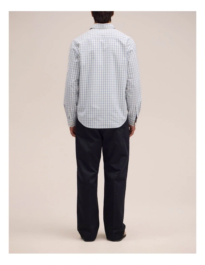 Deon Long Sleeve Shirt Ecru Check image 2