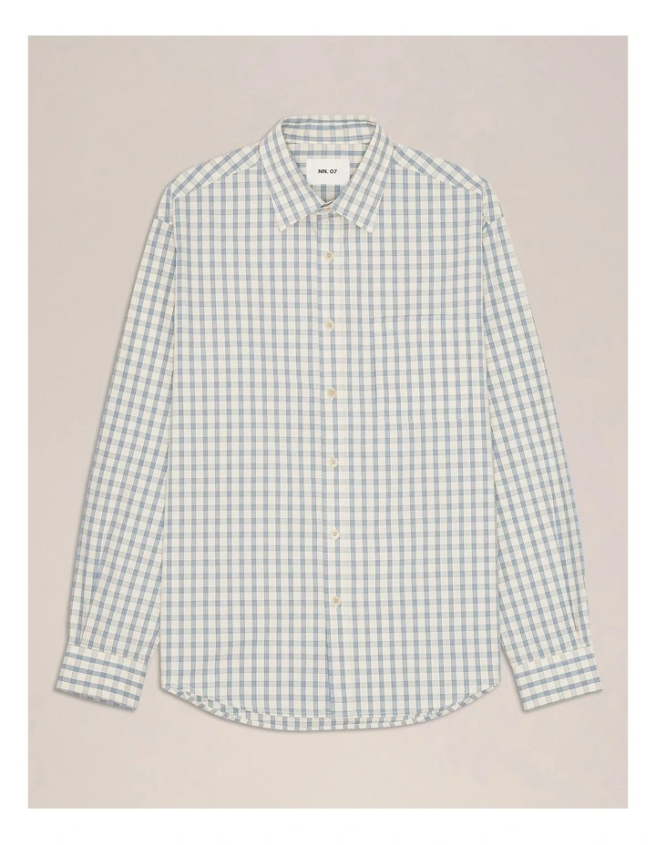 Deon Long Sleeve Shirt Ecru Check image 4