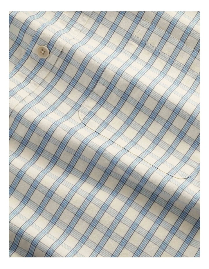 Deon Long Sleeve Shirt Ecru Check image 5