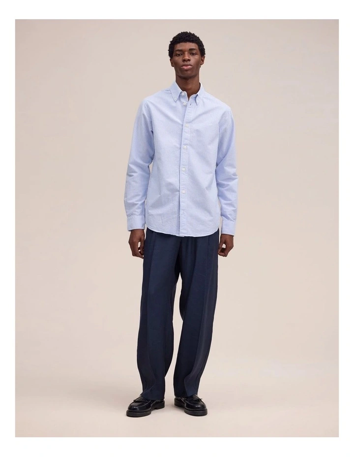 Colby Long Sleeve Shirt Blue Stripe image 3
