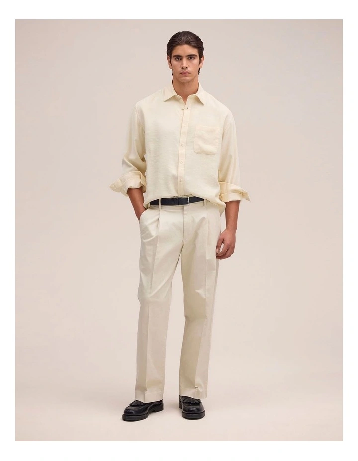 Deon Long Sleeve Shirt Ivory image 3