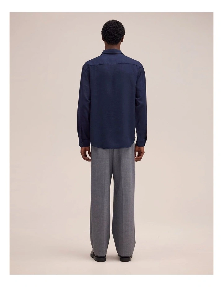 Deon Long Sleeve Shirt Navy Blue image 2