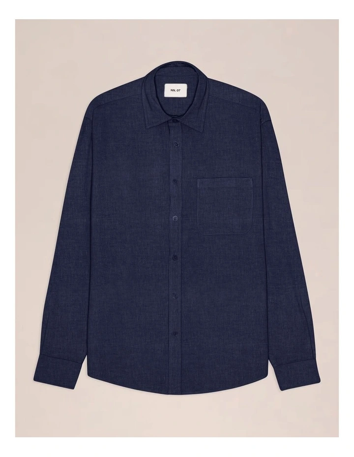 Deon Long Sleeve Shirt Navy Blue image 4