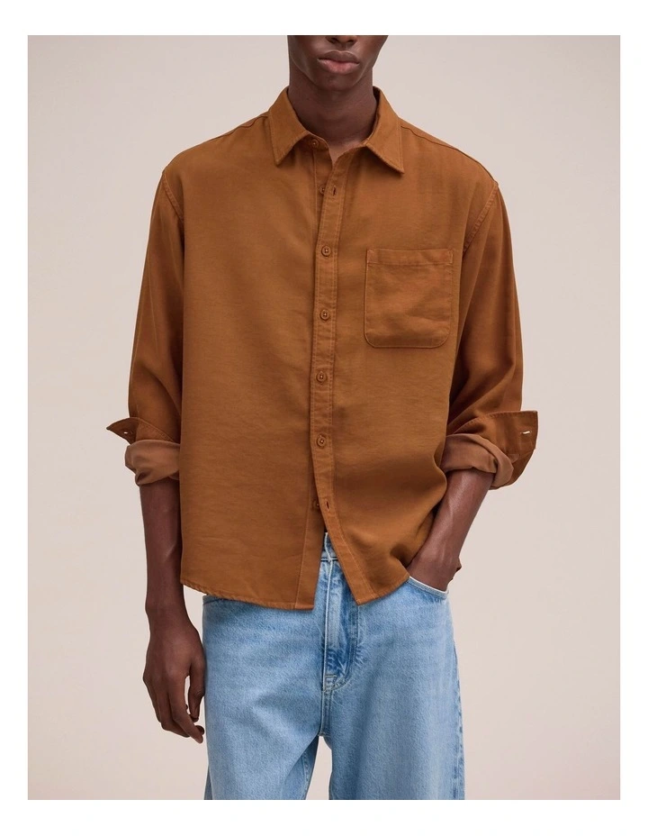 Deon Long Sleeve Shirt Cinnamon image 1