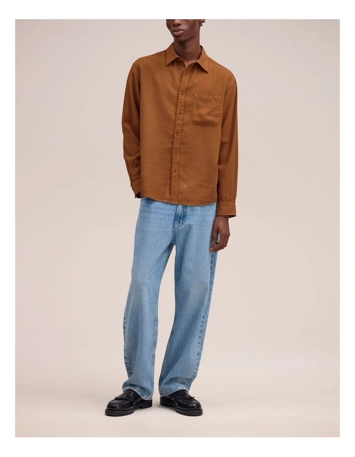 Deon Long Sleeve Shirt Cinnamon image 3