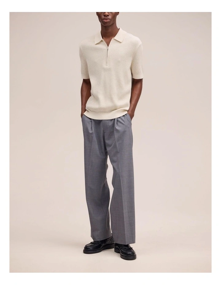 Hansie Zip Polo Ivory image 3