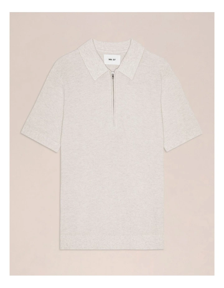 Hansie Zip Polo Ivory image 4
